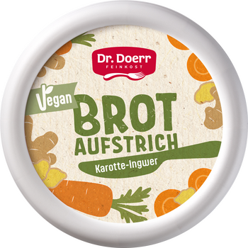 Dr. Doerr veganer Brotaufstrich Karotte Ingwer  - Produktabbildung