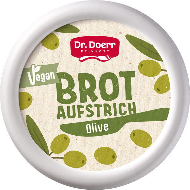 Dr. Doerr veganer Brotaufstrich Olive - Produktabbildung