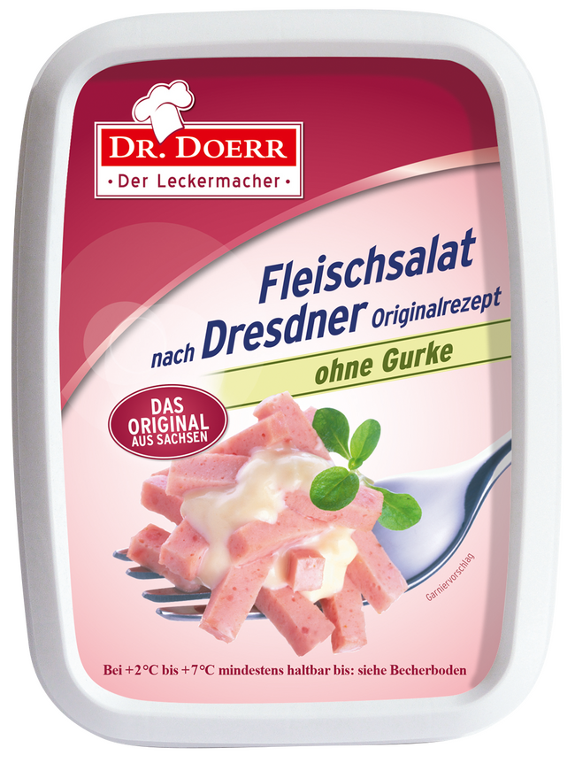 Dr. Doerr Fleischsalat nach Dresdner Originalrezept ohne Gurke - Produktabbildung