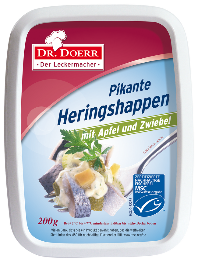 Dr. Doerr Pikante Heringshappen mit Apfel und Zwiebel - Produktabbildung