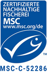 Logo MSC Zertifizierte Nachhaltige Fischerei Dr Doerr